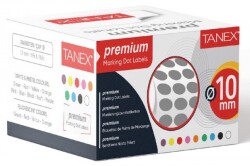 Tanex 10mm Gri Nokta Etiketi 5000’li (Tekli Kutu) - Tanex