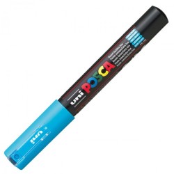 Uni PC-1M Posca Renkli Poster Markörü (0.7 mm) Açık Mavi - Uni-Ball