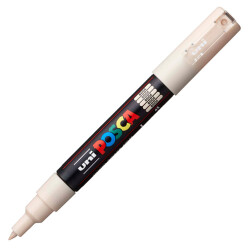 Uni PC-1M Posca Renkli Poster Markörü (0.7 mm) Bej - Uni-Ball