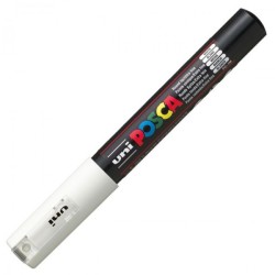 Uni PC-1M Posca Renkli Poster Markörü (0.7 mm) Beyaz - Uni-Ball