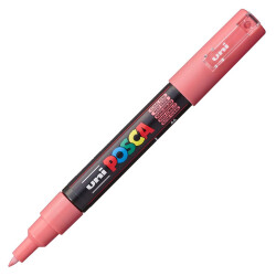 Uni PC-1M Posca Renkli Poster Markörü (0.7 mm) Mercan Pembe - Uni-Ball