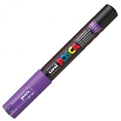 Uni PC-1M Posca Renkli Poster Markörü (0.7 mm) Mor - Uni-Ball