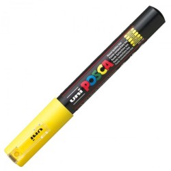 Uni PC-1M Posca Renkli Poster Markörü (0.7 mm) Sarı - Uni-Ball