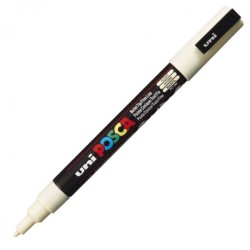 Uni PC-3M Posca Renkli Poster Markörü (0.9-1.3 mm) Fildişi - Uni-Ball