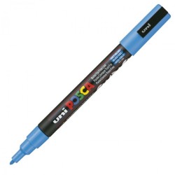 Uni PC-3M Posca Renkli Poster Markörü (0.9-1.3 mm) Gök Mavisi - Uni-Ball