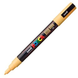 Uni PC-3M Posca Renkli Poster Markörü (0.9-1.3 mm) Kayısı - Uni-Ball