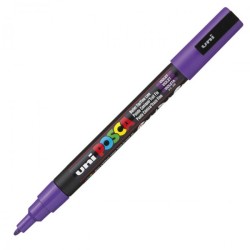Uni PC-3M Posca Renkli Poster Markörü (0.9-1.3 mm) Mor - Uni-Ball