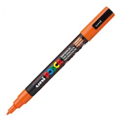 Uni PC-3M Posca Renkli Poster Markörü (0.9-1.3 mm) Turuncu - Uni-Ball