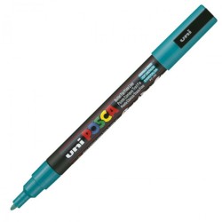 Uni PC-3M Posca Renkli Poster Markörü (0.9-1.3 mm) Zümrüt Yeşili - Uni-Ball
