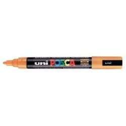 Uni PC-5M Posca Renkli Poster Markörü (1.8-2.5 mm) Açık Turuncu - Uni-Ball