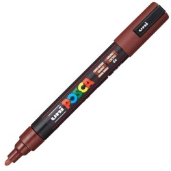 Uni PC-5M Posca Renkli Poster Markörü (1.8-2.5 mm) Kakao Kahve - Uni-Ball