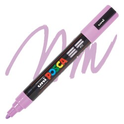 Uni PC-5M Posca Renkli Poster Markörü (1.8-2.5 mm) Lavanta - Uni-Ball