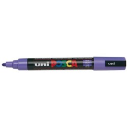 Uni PC-5M Posca Renkli Poster Markörü (1.8-2.5 mm) Lila - Uni-Ball