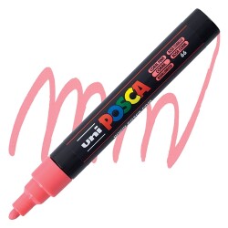 Uni PC-5M Posca Renkli Poster Markörü (1.8-2.5 mm) Mercan Pembe - Uni-Ball