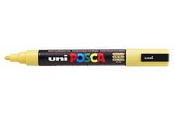 Uni PC-5M Posca Renkli Poster Markörü (1.8-2.5 mm) Saman Sarısı - Uni-Ball