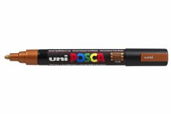 Uni PC-5M Posca Renkli Poster Markörü (1.8-2.5 mm) Tunç - Uni-Ball