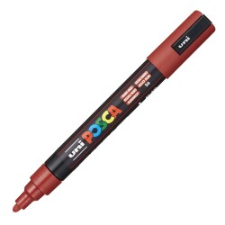 Uni PC-5M Posca Renkli Poster Markörü (1.8-2.5 mm) Yakut Kırmızı - Uni-Ball