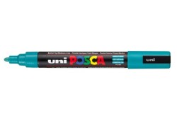 Uni PC-5M Posca Renkli Poster Markörü (1.8-2.5 mm) Zümrüt Yeşili - Uni-Ball