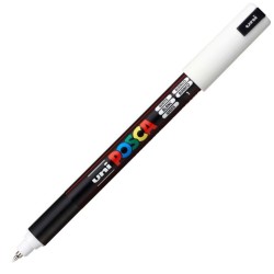 Uni Posca PC-1MR Renkli Poster Markörü (0.7 mm) Beyaz - Uni-Ball