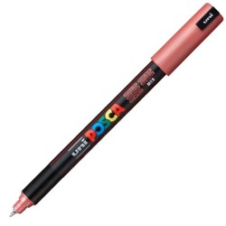 Uni Posca PC-1MR Renkli Poster Markörü (0.7 mm) Metalik Kırmızı - Uni-Ball