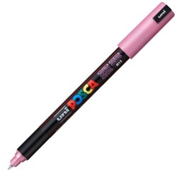 Uni Posca PC-1MR Renkli Poster Markörü (0.7 mm) Metalik Pembe - Uni-Ball