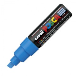 Uni Posca PC-8K Renkli Poster Markörü (0.8 mm) Açık Mavi - Uni-Ball