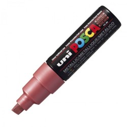 Uni Posca PC-8K Renkli Poster Markörü (0.8 mm) Metalik Kırmızı - Uni-Ball