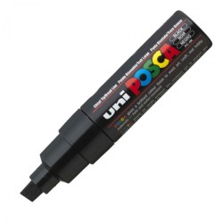 Uni Posca PC-8K Renkli Poster Markörü (0.8 mm) Siyah - Uni-Ball