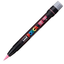 Uni Posca PCF-350 Fırça Uçlu Markör (1-10 mm) Pembe - Uni-Ball