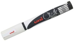 Uni PWE-5M Chalk Su Bazlı Siyah Tahta Markörü (1.8-2.5mm) Beyaz - Uni-Ball