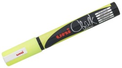 Uni PWE-5M Chalk Su Bazlı Siyah Tahta Markörü (1.8-2.5mm) F.Sarı - Uni-Ball