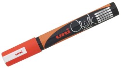 Uni PWE-5M Chalk Su Bazlı Siyah Tahta Markörü (1.8-2.5mm) F.Turuncu - Uni-Ball